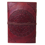 Leather Journal with Red Jasper