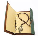Faux Leather Leaf Journal (Green)