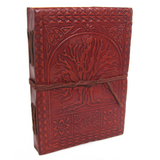 Tree of Life Leather Journal with Cord