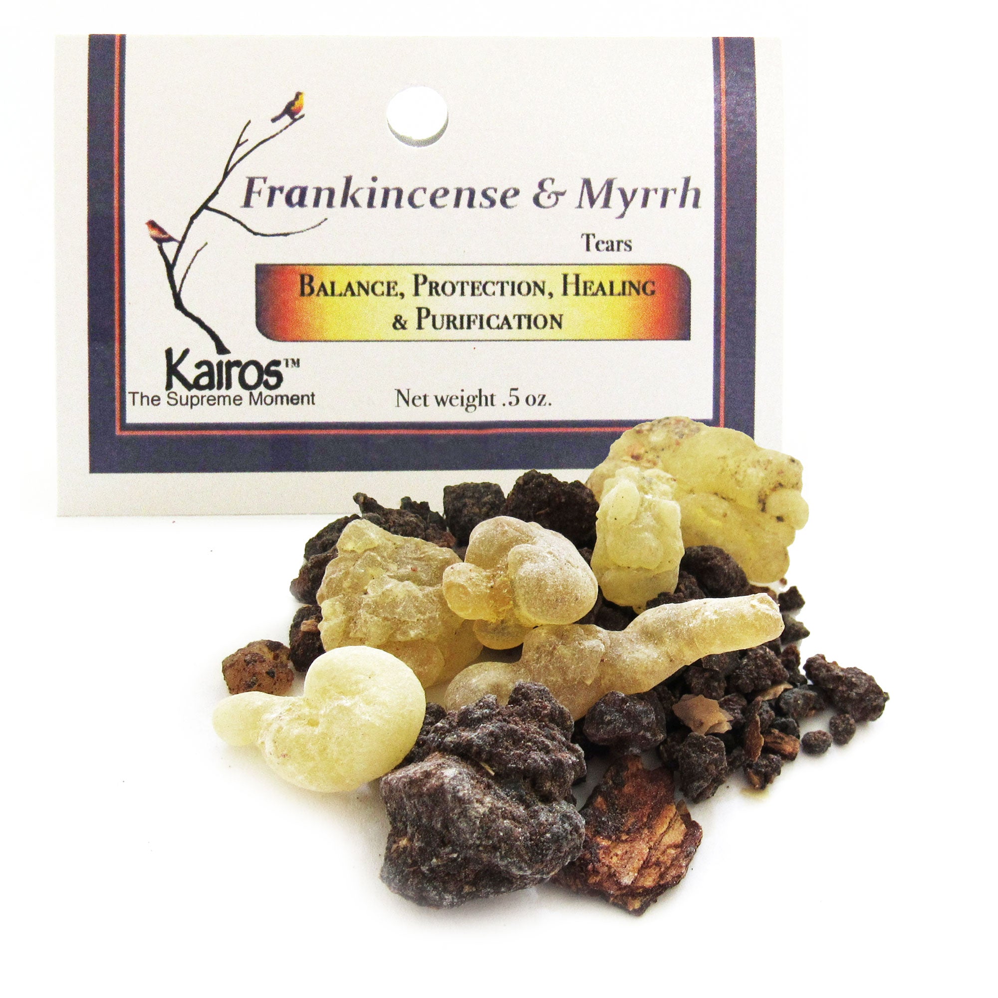 Frankincense and Myrrh Resin (1/2 oz) by Kairos – Grove and Grotto