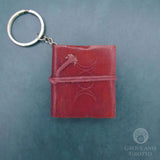 Mini Leather Journal Key Chain (Triple Moon)
