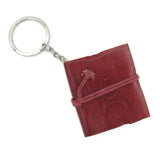 Mini Leather Journal Key Chain (Triple Moon)