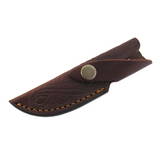 Stag Damascus Curved Tip Knife