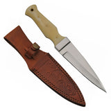 Bone Handle Single-Edge Dagger (9 Inches)