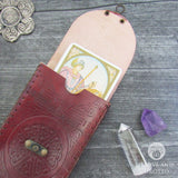 Celtic Pentagram Leather Tarot Deck Holder