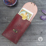 Sun and Moon Leather Tarot Deck Holder