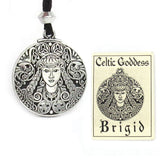 Celtic Goddess Brigid Pewter Talisman