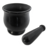 Black Stone Mortar and Pestle (Large)