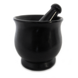 Black Stone Mortar and Pestle (Large)