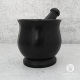 Black Stone Mortar and Pestle (Large)