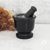 Black Stone Mortar and Pestle (Small)