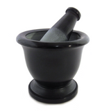 Black Stone Mortar and Pestle (Small)