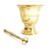 Brass Mortar and Pestle (Medium)
