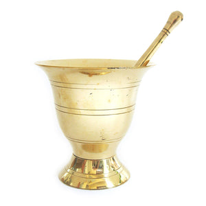 Brass Mortar and Pestle (Medium)