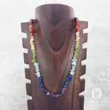 Rainbow Chakra Gemstone Chip Necklace (18 Inches)