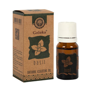 Basil Natural Essential Oil by Goloka (10 ml)