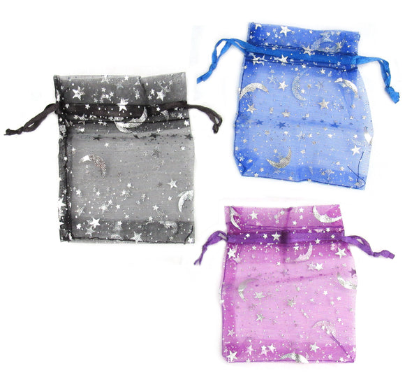 12 Pack of Organza Bags (Assorted Colors)