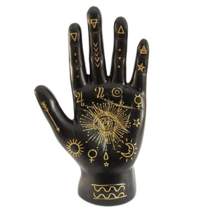 Fortune Teller Palmistry Figurine (Black)