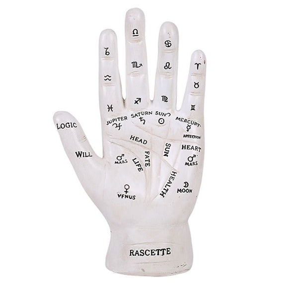 Fortune Teller Palmistry Figurine (White)
