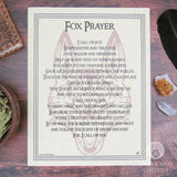 Fox Prayer Parchment Poster (8.5" x 11")