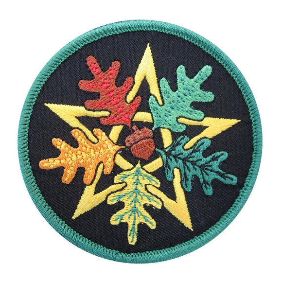 Oak Leaf Pentagram Patch