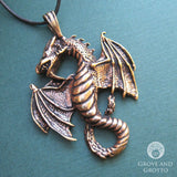 Celtic Dragon Bronze Pendant