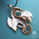 Celtic Dragon Bronze Pendant