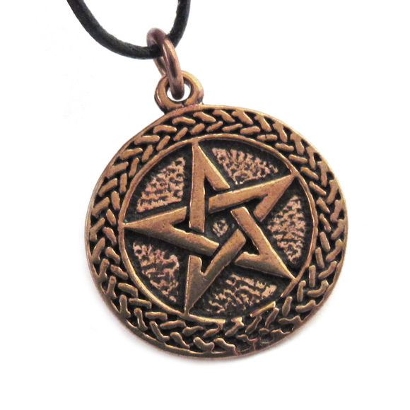 Celtic Knot Pentagram (Bronze)