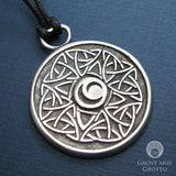 Celtic Wisdom Triple Moon Pendant