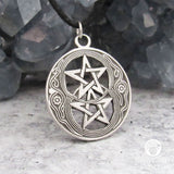 Pentagram Chalice Well Pendant (Pewter)