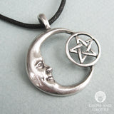 Crescent Pentacle Amulet