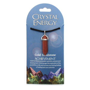 Gold Sandstone (Achievement) Crystal Energy Pendant