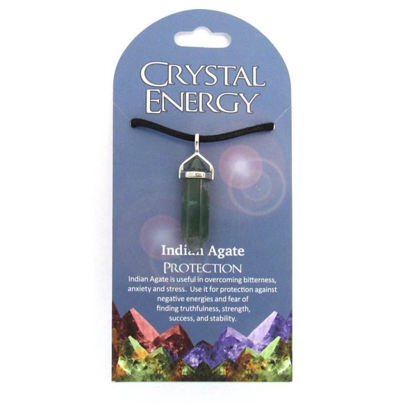 Indian Agate (Protection) Crystal Energy Pendant