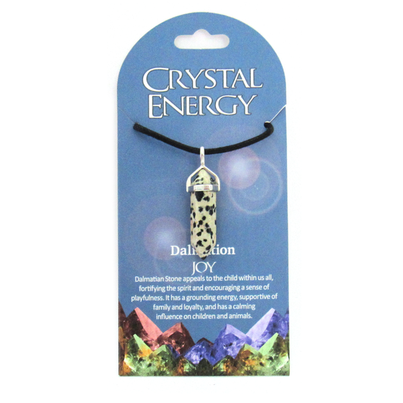 Dalmatian Stone (Joy) Crystal Energy Pendant