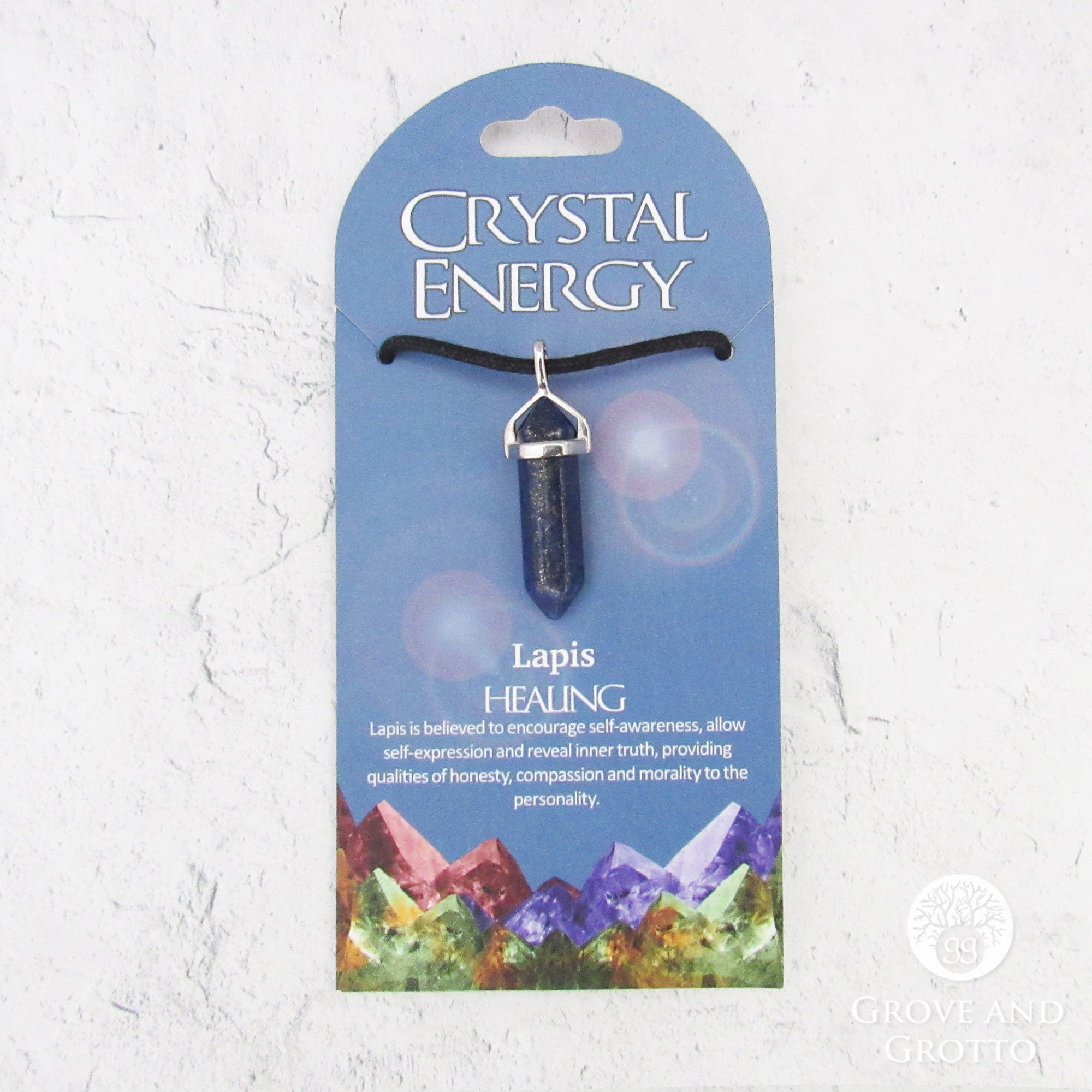 Lapis (Healing) Crystal Energy Pendant Grove and Grotto