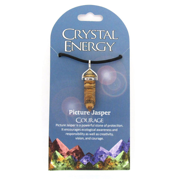 Picture Jasper (Courage) Crystal Energy Pendant