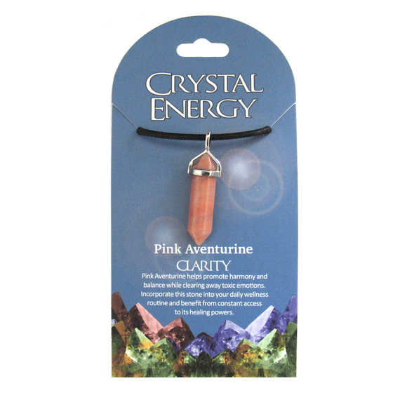 Pink Aventurine (Clarity) Crystal Energy Pendant