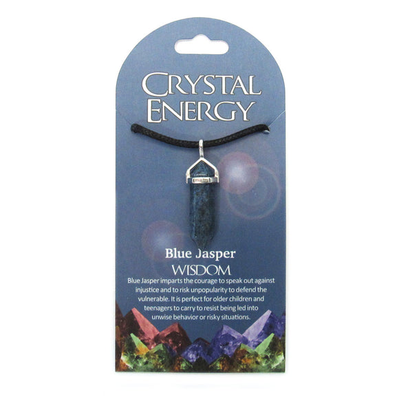 Blue Jasper (Wisdom) Crystal Energy Pendant