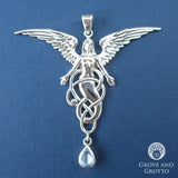 Melusine Pendant (Sterling Silver with Moonstone)