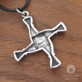 Brigid's Cross Pendant (Pewter)