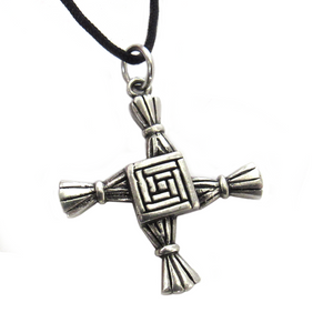 Brigid's Cross Pendant (Pewter)