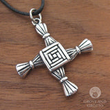 Brigid's Cross Pendant (Pewter)