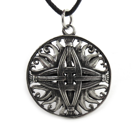 Brigid's Cross Medallion Pendant