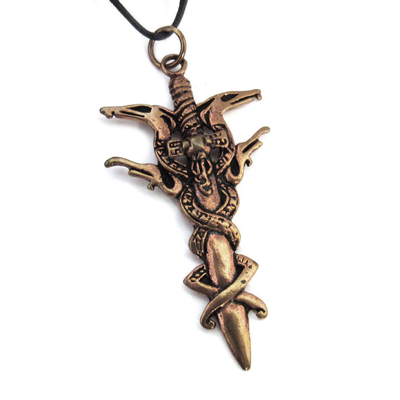 Norse Broadsword Bronze Amulet