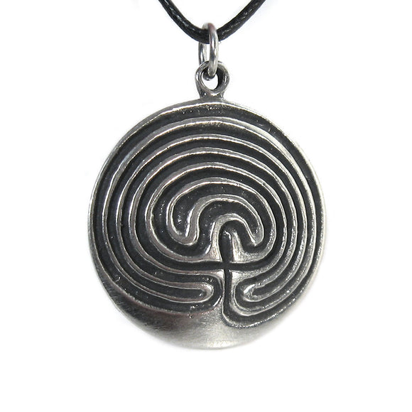 Labyrinth Pewter Pendant