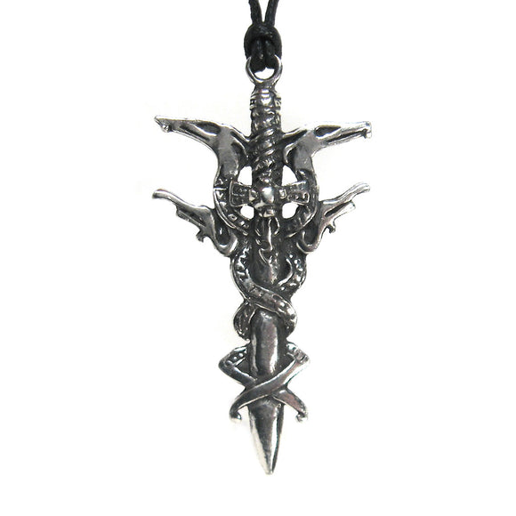 Norse Broadsword Pewter Amulet