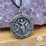 Triple Moon Goddess Pendant