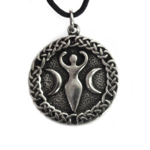 Triple Moon Goddess Pendant