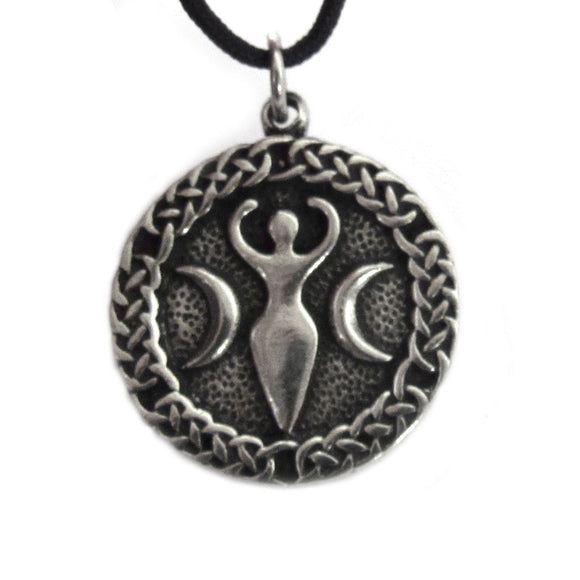 Triple Moon Goddess Pendant