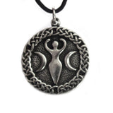 Triple Moon Goddess Pendant